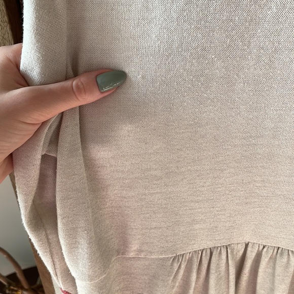 Anthropologie One September bohemian cardigan sweater in cream - Picture 9 of 10